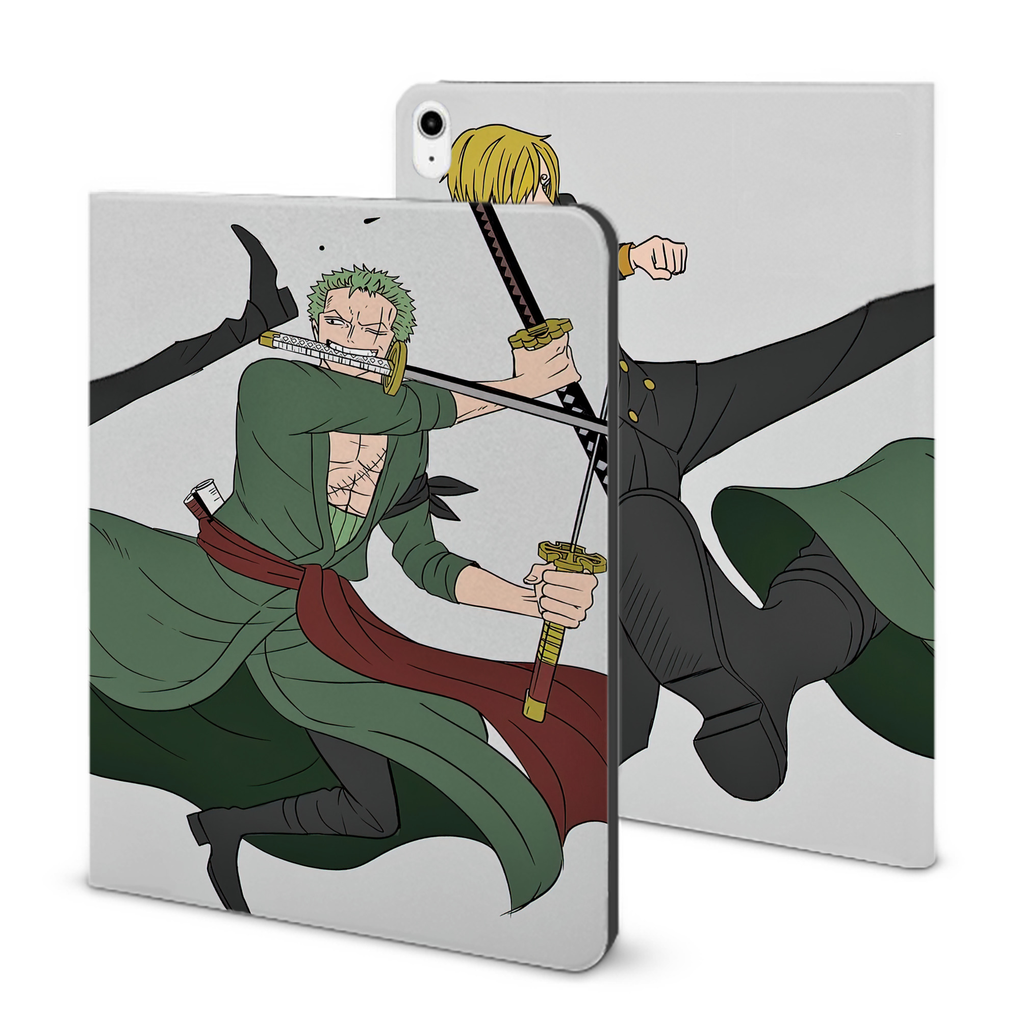 （画像用） ワンピース ONE PIECE IPadケース ペンホルダー付き ブックスタイルデザイン